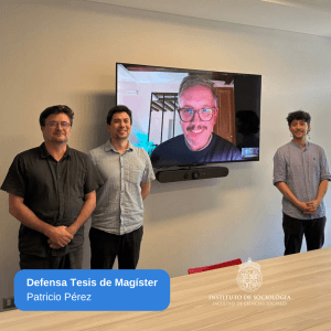 Patricio Pérez, Magíster en Sociología de la Universidad Católica