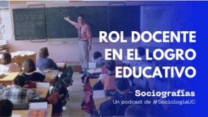 Foto de portada del episodio sobre el Rol docente en el logro educativo del Podcast Sociografías